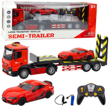 Remote Control Large Transport Semi-Trailer With Car